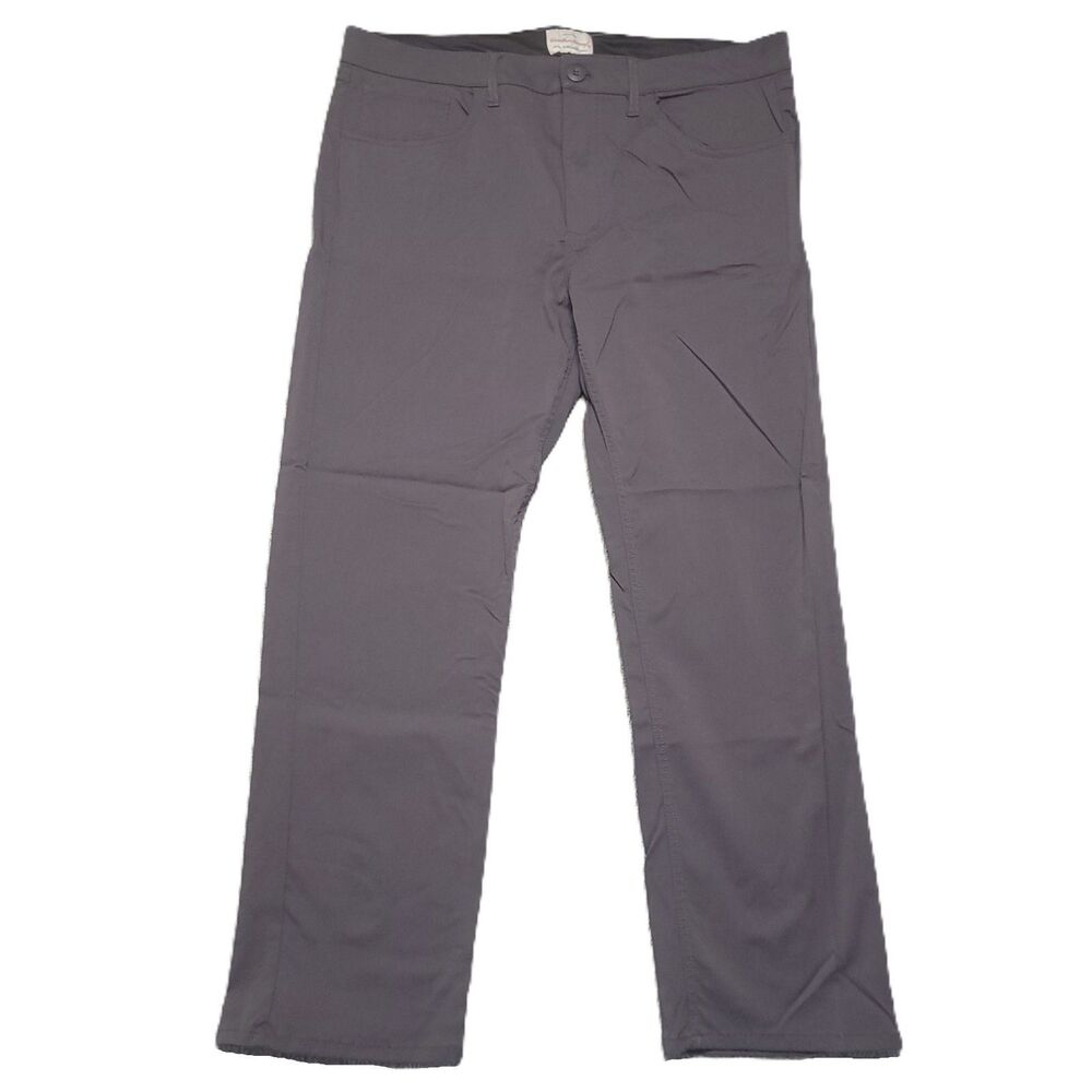 Weatherproof Vintage Tech Outdoor Work Chino Pants Men 36x30 Stretch Gray